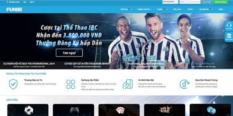 Trang cá cược bóng đá uy tín - Top địa chỉ đáng tin cậy Tỷ lệ trả thưởng của Fun88 đứng ở vị trí hàng đầu trên thị trường cá cược
