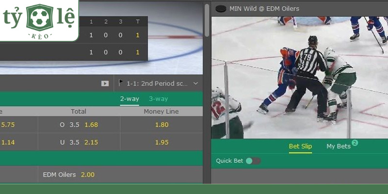 Cá cược khúc côn cầu với kèo Winning Margin